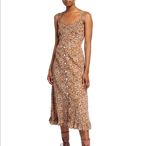 Faithfull the brand yasmin midi dress Clearance